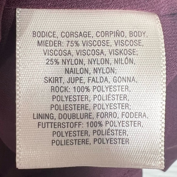 MAEVE Ingrid Plum colored Velvet Trimmed Short Sleeve Mini Dress Size XS - Picture 9 of 10